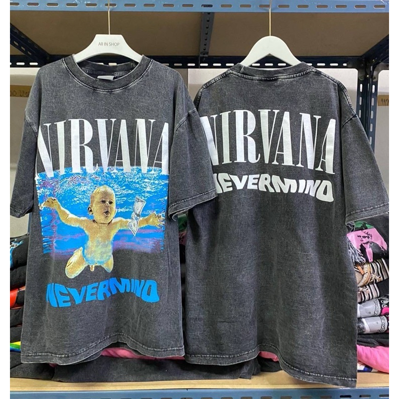 เสื้อยืดโอเวอร์ไซส์ งานผ้าฟอกวินเทจ No.103