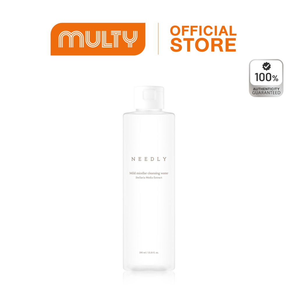 Multy Needly Mild Micellar Cleansing Water 390ml. คลีนซิ่งสูตรน้ำ ผิวสะอาด ชุ่มชื้น