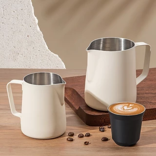 MIPH 304 เหยือกตีฟองนมสแตนเลส พิชเชอร์ Pitcher ถ้วยตีฟองนม ทำลายลาเต้อาร์ต ขนาด 350/600 ml