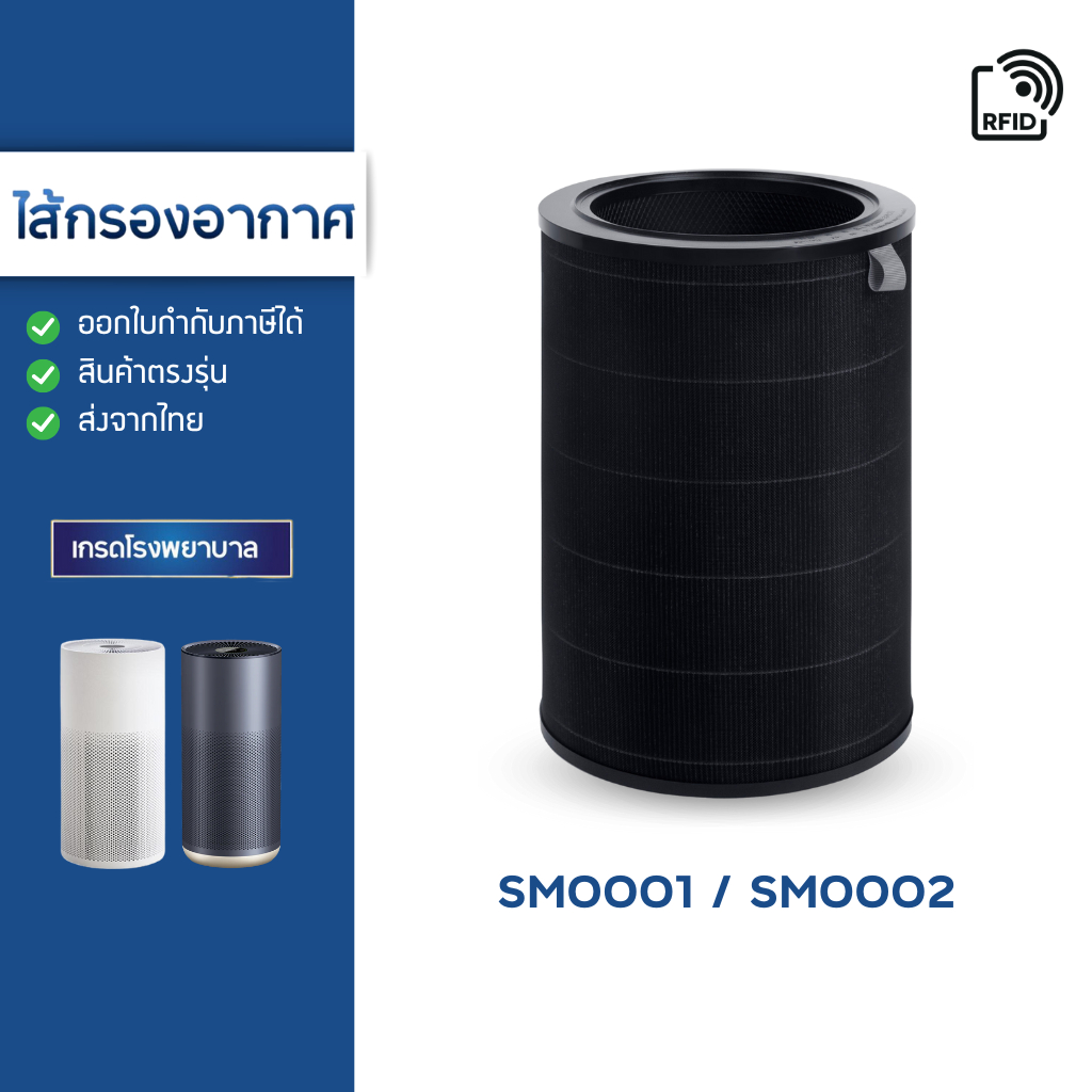 ไส้กรองอากาศ Smartmi สำหรับ เครื่องฟอกอากาศ Smart MI รุ่น SM0001 Xiaomi Air Purifier Filter