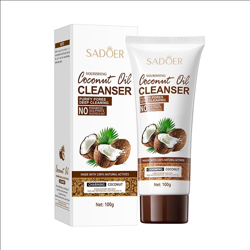 Sadoer Coconut Oil Cleanser คลีนเซอร์มะพร้าว โฟมล้างหน้า ขนาด 100 g.