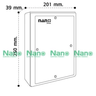 แผงไฟ Nano Plus NNP แผงไฟฟ้าพลาสติก แผงพลาสติก แผงไฟ สีขาว 301W-NNP 302W-NNP 303W-NNP 304W-NNP