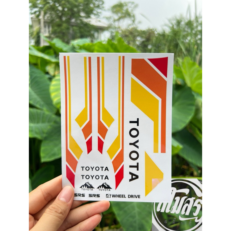 สติ๊กเกอร์ติดรถสเกล​ toyota  #toyota #สติ๊กเกอร์แปะรถสเกล​ #แปะรถบังคับ