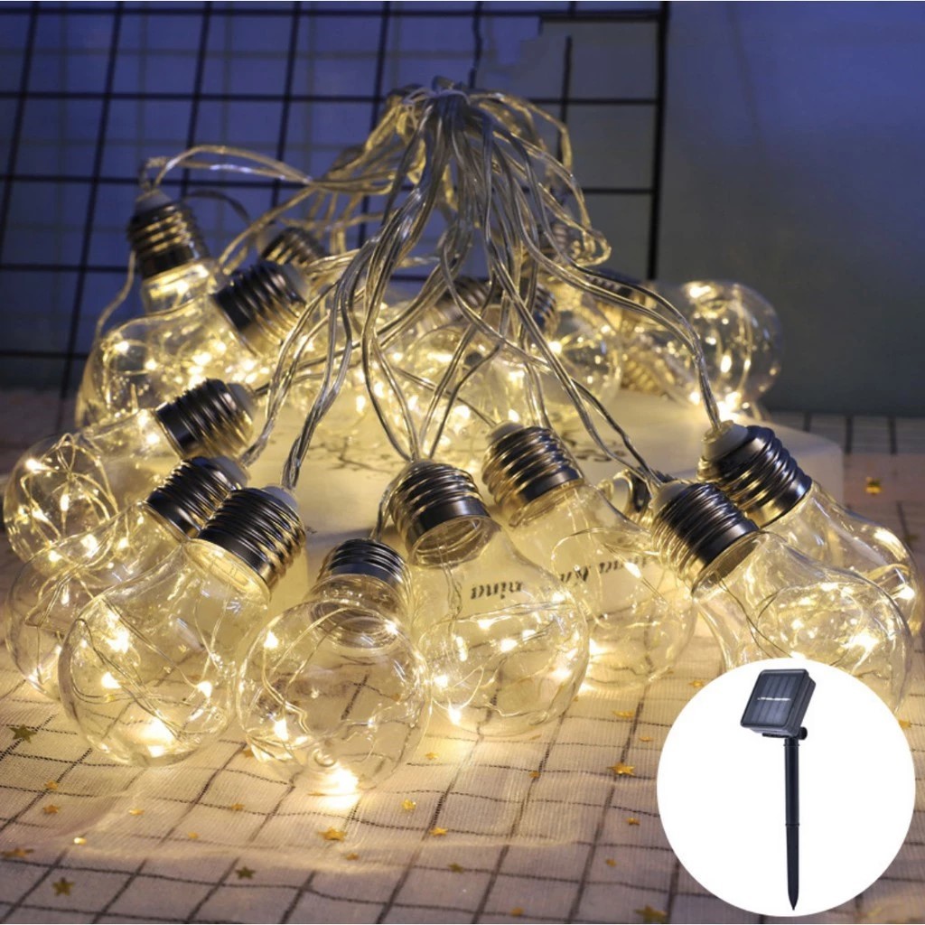 ไฟแต่งสวน G40 ไฟตกแต่งปีใหม่ ไฟปิงปอง ประดับสวน 50 LED