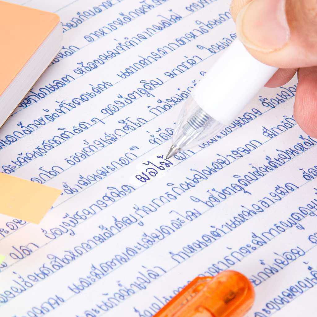 ปากกาลบคำผิด 3ml / 7ml ลิควิด ตราช้าง Elephant (จำนวน 1 ด้าม)