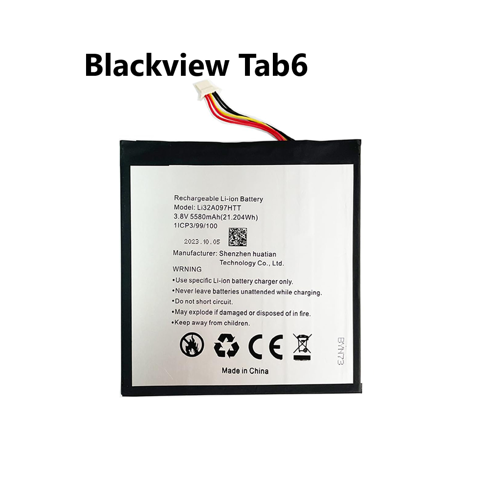 Blackview Tab6 Tablet 3210099 Li32A097HTT Li32A097HTT Replacement Battery