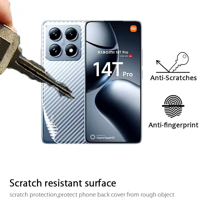 Mi 14T/Mi14T Proตรงรุ่น(พร้อมส่งในไทย)ฟิล์มหลังลายเคฟล่าXiaomi 14T 5G/Xiaomi 14T Pro 5G