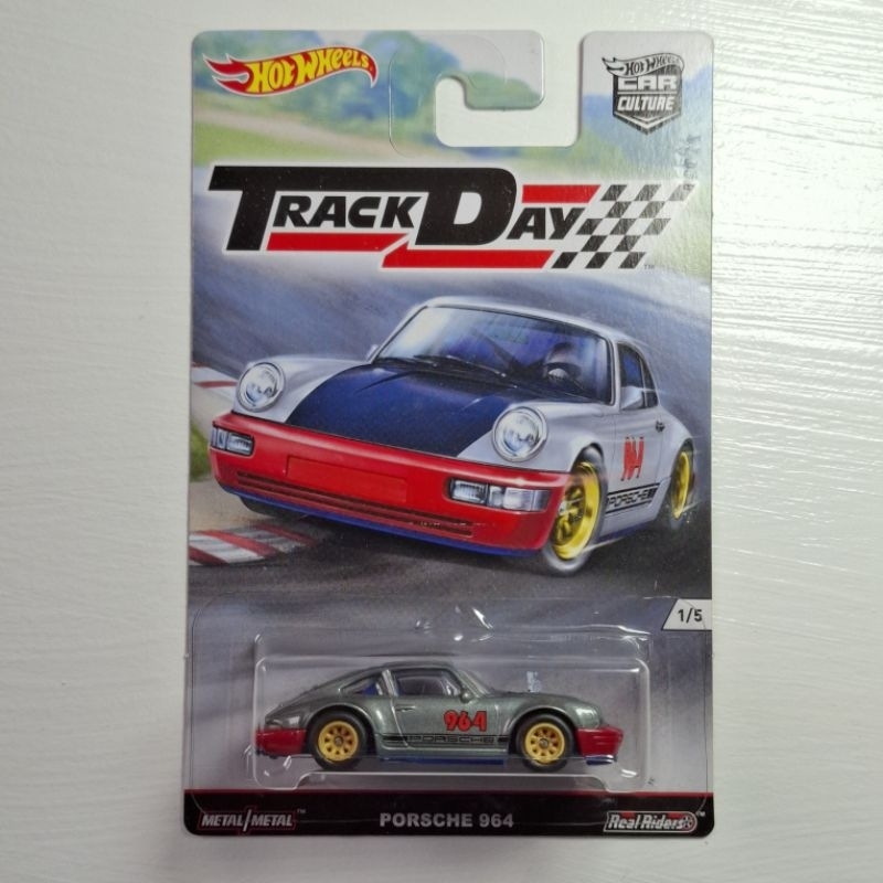 Hot wheels Trackday รุ่น Porsche 964 ล้อยาง ท้องเหล็ก แพ็คสวย