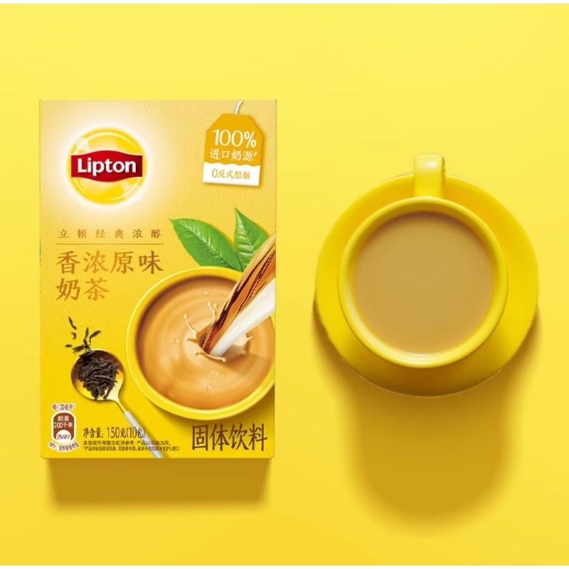 Lipton​ คลาสสิค​ ริช ชานมออริจินัล​ 0​ ไขมัน​ท​รานส์​