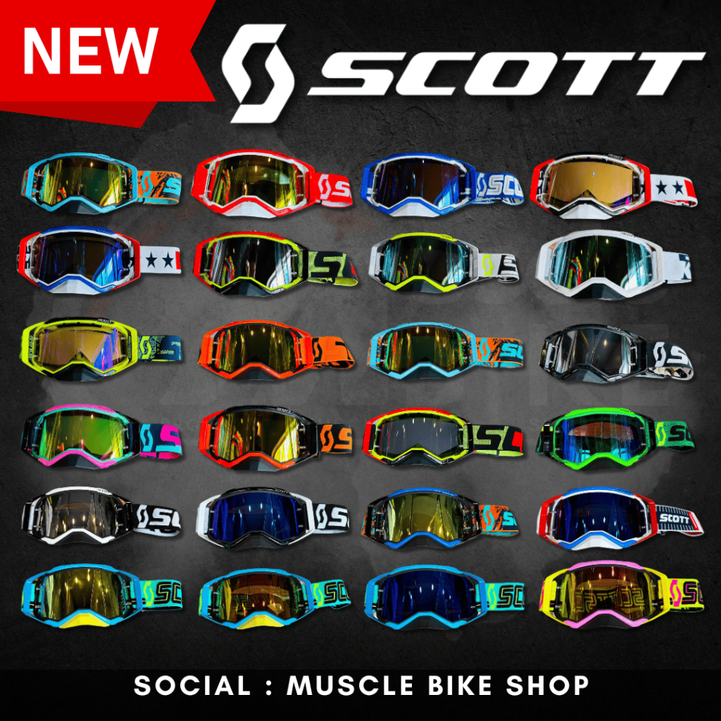 (ใส่โค้ดลดอีก) แว่นตาวิบาก Scott  ของคุณภาพของใหม่ พร้อมส่ง แว่นหมวกกันน็อค แว่นสกี กันลม กันฝุ่น