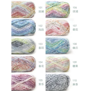 ไหมคอตตอนนม (Milk Cotton) : สีเหลือบ