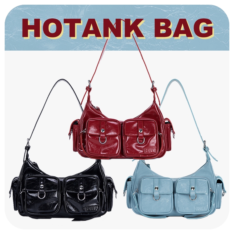 HOTANK Soft Bag กระเป๋าสะพายสุดฮิต กระเป๋ารุ่นSoda งานหนังนิ่ม กระเป๋าสะพายไหล่แฟชั่นสตรีวัสดุ PU