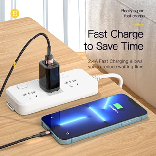 Essager USB To L ชาร์จเร็ว 2.4A สายชาร์จความไวสูงสามารถใช้งานร่วมกับอุปกรณ์ประเภทต่างๆ