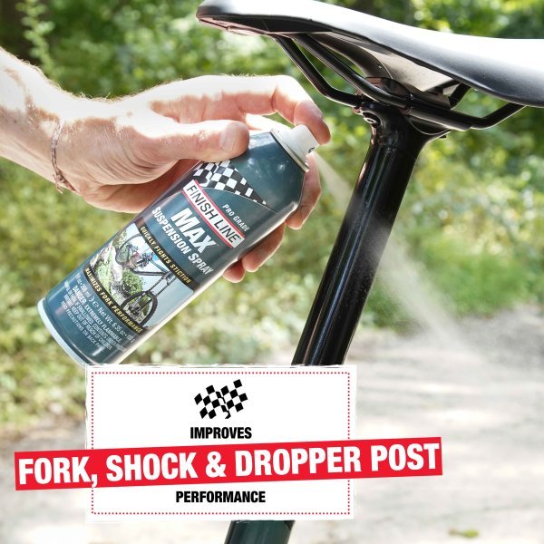 น้ำยาทำความสะอาด หล่อลื่นโช๊คอัพ Finish line Max Suspension Spray 6.35 OZ / 180g ราคา ถูกที่สุด ดีลบีเคเค แกลเลอรีภาพที่ 3