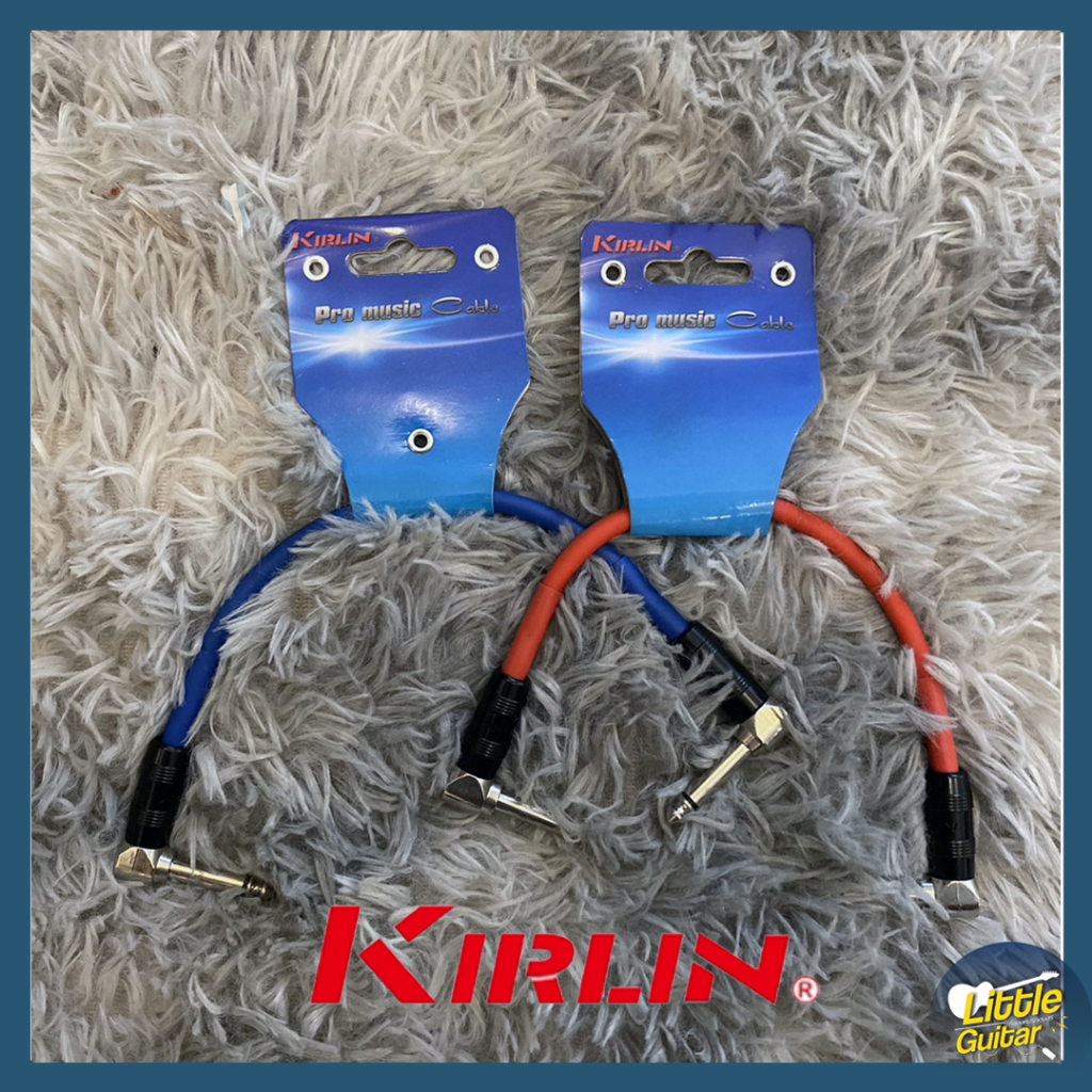 สายพ่วงเอฟเฟค Kirlin IPC-203 หัวตัว L สาย PVC นำสัญญาณดี ไม่ดรอป ยาว 20 ซม. ขนาด 20AWG หัว 1/4" ของแ