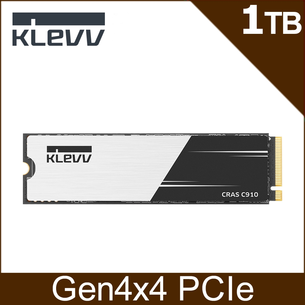 500GB / 1TB / 2TB SSD (เอสเอสดี) KLEVV CRAS C910 M.2 NVMe PCIe Gen4x4 (K01TBM2SP0-C91)(K02TBM2SP0-C9