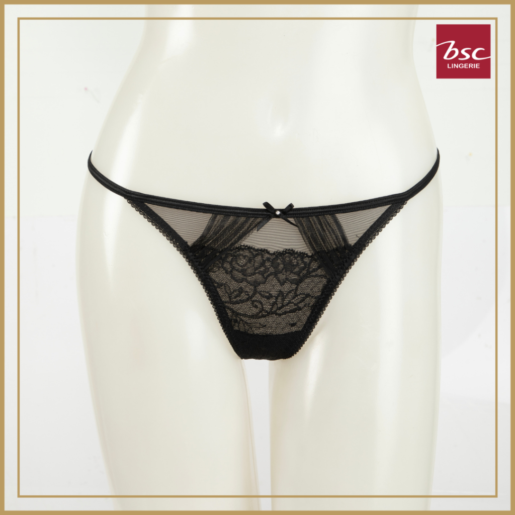 BSC Lingerie Panty กางเกงชั้นใน G-string สีดำ - BU8110_BL