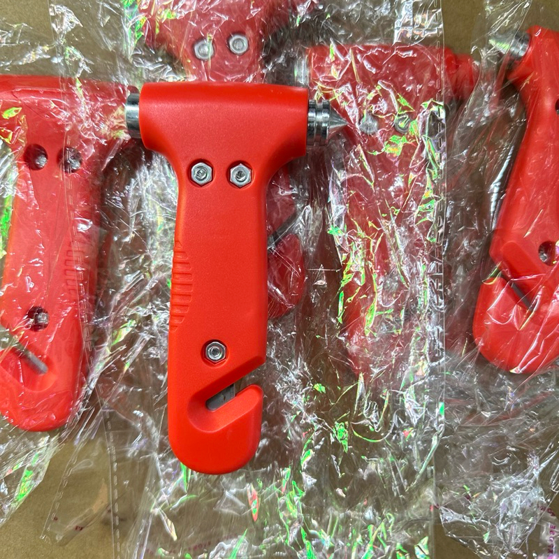 ค้อนนิรภัย ทุบกระจกในรถ + ใบมีดตัดสายเข็มขัดนิรภัย ค้อน ที่ทุบกระจก ฆ้อน Safety Hammer