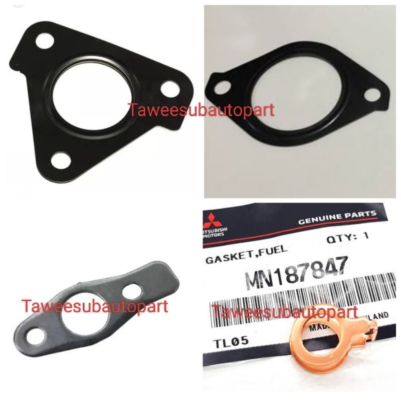 ปะเก็นเทอร์โบชาร์จเจอร์แท้ (4ชิ้นชุด) 4N15 TRITON PAJERO 2.4