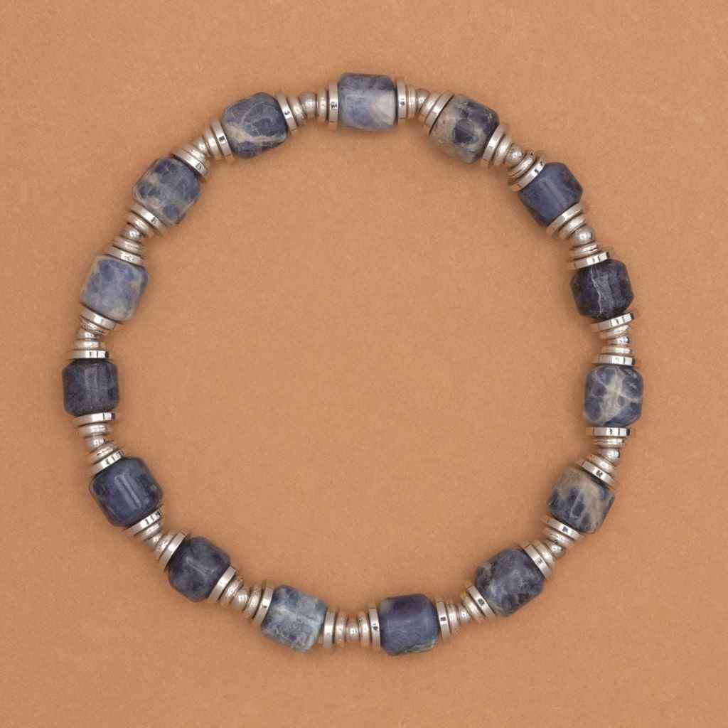 SODALITE CHUNKY STRETCHY BRACELET