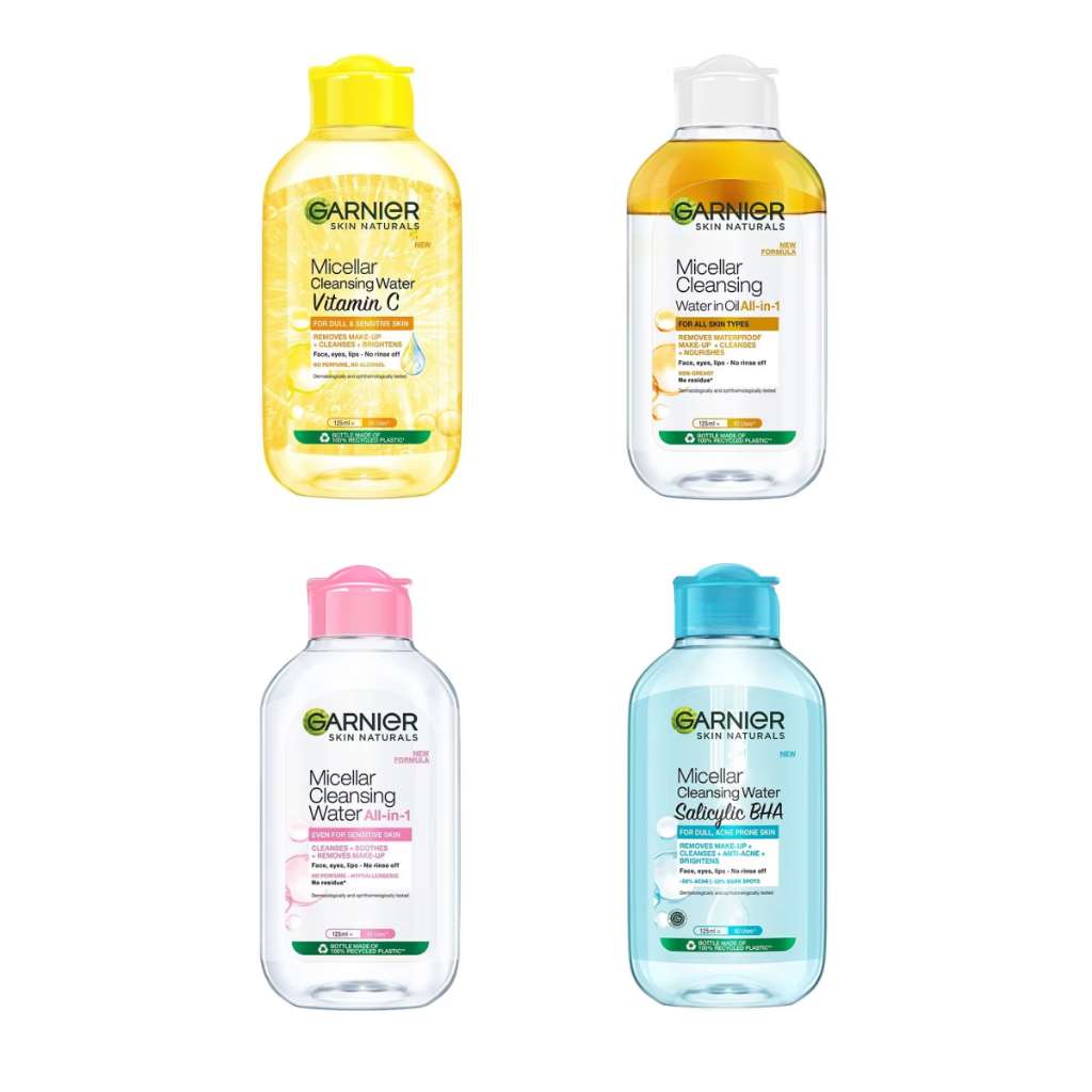 🌟ไมเซร่า  การ์นิเย่ GARNIER MICELLAR CLEANSING WATER 125มล