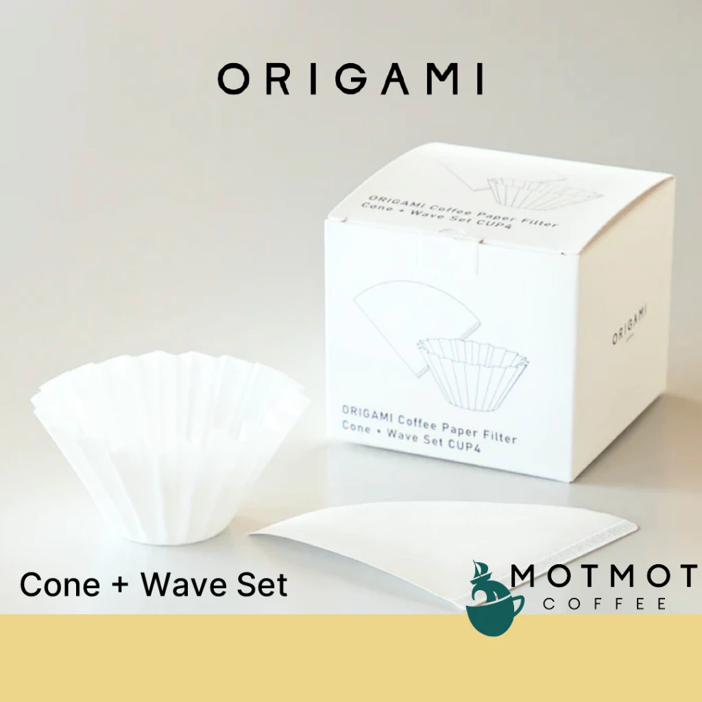 ORIGAMI Coffee Paper Filter [ Cone + Wave Set ] | MOTMOT COFFEE