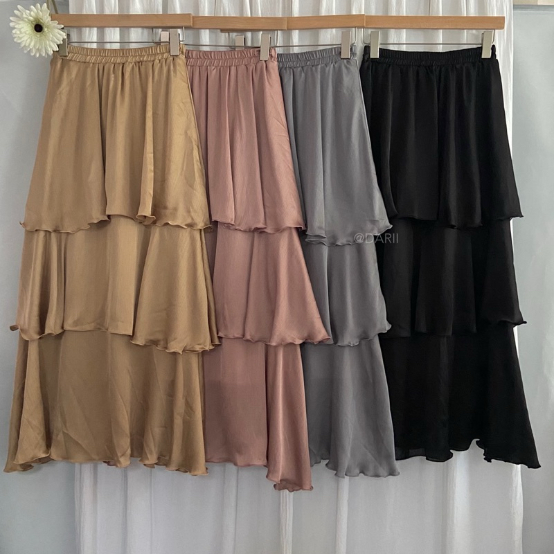 Layer Skirt | กระโปรง3ชั้น (ผ้าตัวใหม่)