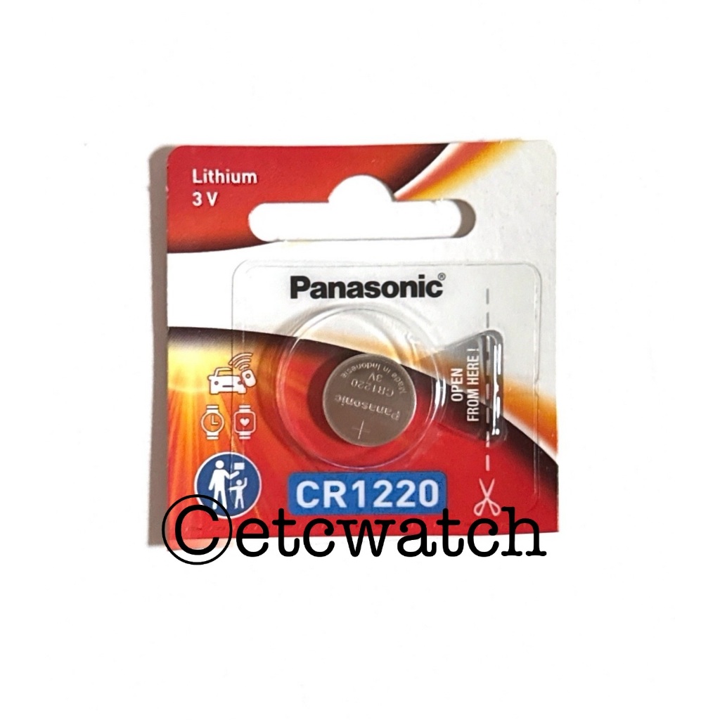 พร้อมส่ง> ถ่านกระดุม Panasonic CR1220 ของแท้ ฉลากไทย ตัด 1 ก้อน