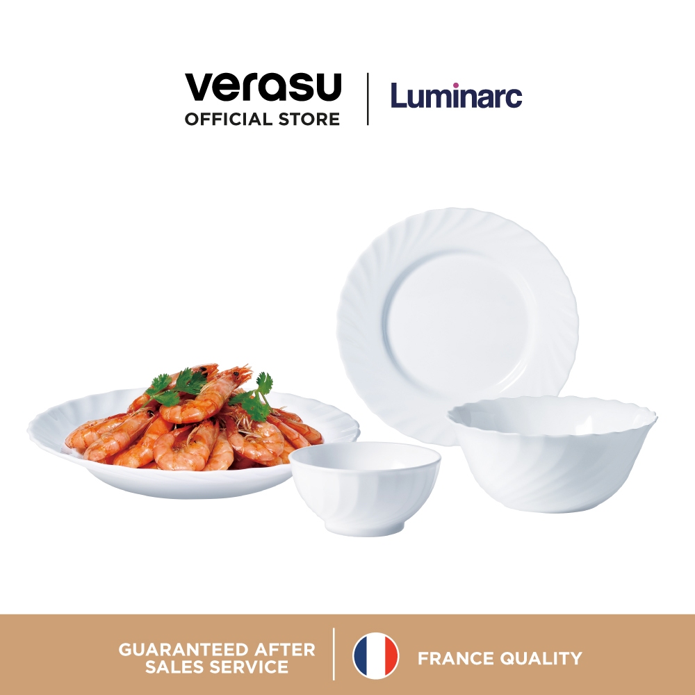 LUMINARC ชุดจาน 8 ชิ้น Dinnerware 8 pcs. set TRIANON ARC-V8886