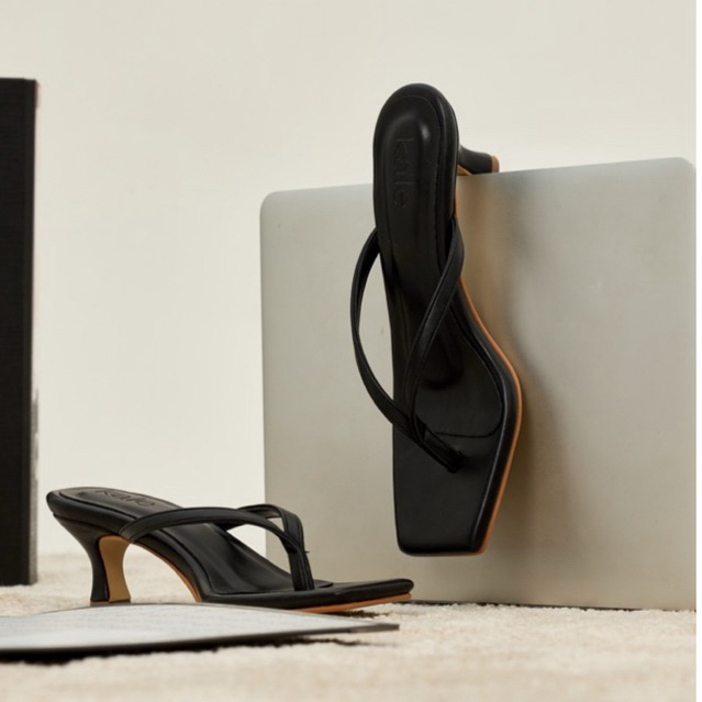 ((แนะนำ+1ไซส์หน้าเท้ากว้าง+2/พร้อมส่ง))Kaleofficial รองเท้าแตะส้นสูง รุ่น Amour KL012 สูง 1.5“ สูงกำลังดี นุ่มมาก