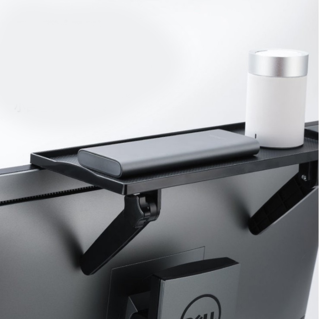 ชั้นวางมินิ ติดหลังจอทีวี บนคอม อเนกประสงค์ ปรับระดับได้ รับน้ำหนักตามความเหมาะสม