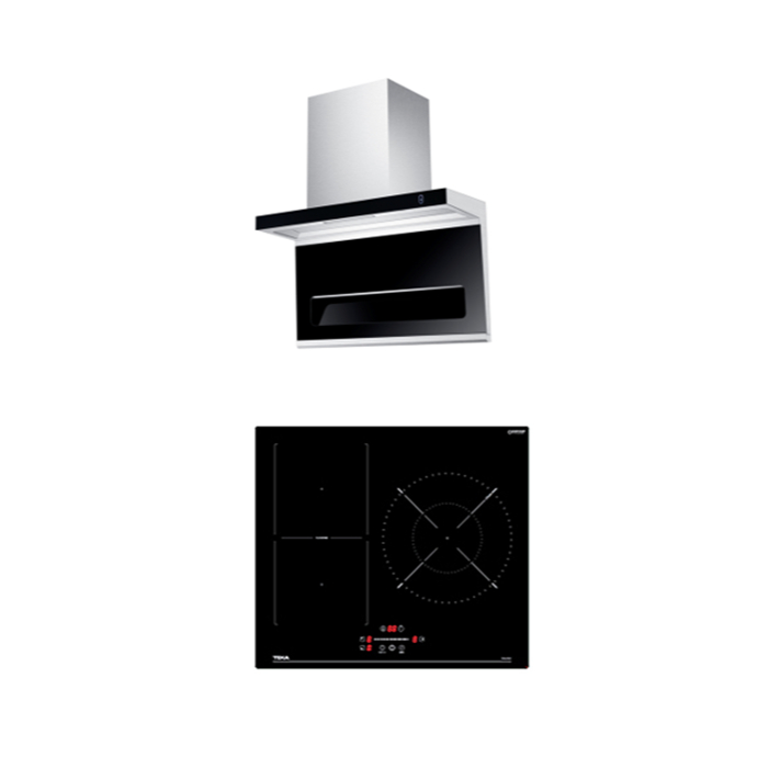 TEKA เครื่องดูดควัน DSW 995 G+ เตาไฟฟ้า Induction HOB IBF63210 SSS BK