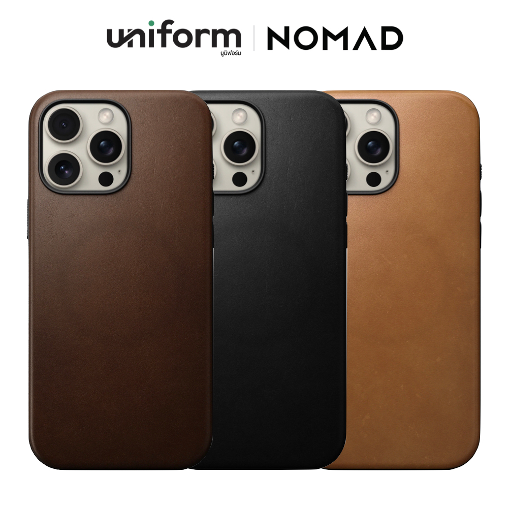 เคสมือถือ Nomad Modern Leather Nomad Leather Case iP 16 Pro / 16 Pro Max
