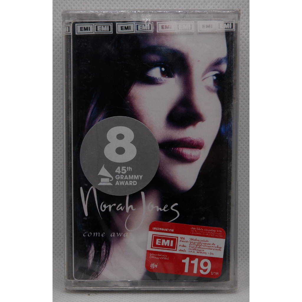 เทปเพลงสากล Norah Jones อัลบั้ม Come away with me (สินค้าแท้สภาพ 100% อยู่ในซีลทุกม้วน)