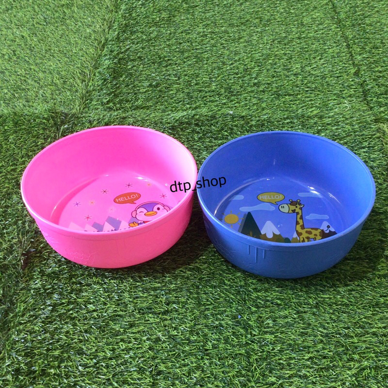 ขันน้ำ ขันกลมลายการ์ตูน ขันพลาสติก ตักน้ำ