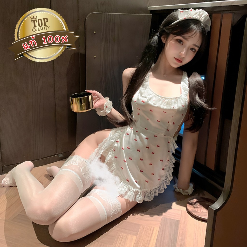 BIG SEXY ชุดคอสเพลย์ ชุดเซ็กซี่ ชุดเมด🧹 คอเหลี่ยม ขอบแต่งลูกไม้ ไม่คัน S-924 - รูปที่ 2