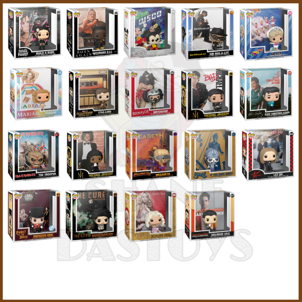{PRE-ORDER} Funko Pop! ALBUMS ROCK Covers : Bella Poarch, Notorious B.I.G. Sir Mix-A-Lot, Mariah, Michael Jackson, Ghost