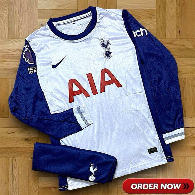 เสื้อฟุตบอล ชุดกีฬาผู้ชาย ทีมสเปอร์ แขนยาว แบบใหม่ล่าสุด 2024 มีเสื้อพร้อมกางเกง เนื้อผ้ายืดใส่สบาย ราคาถูก