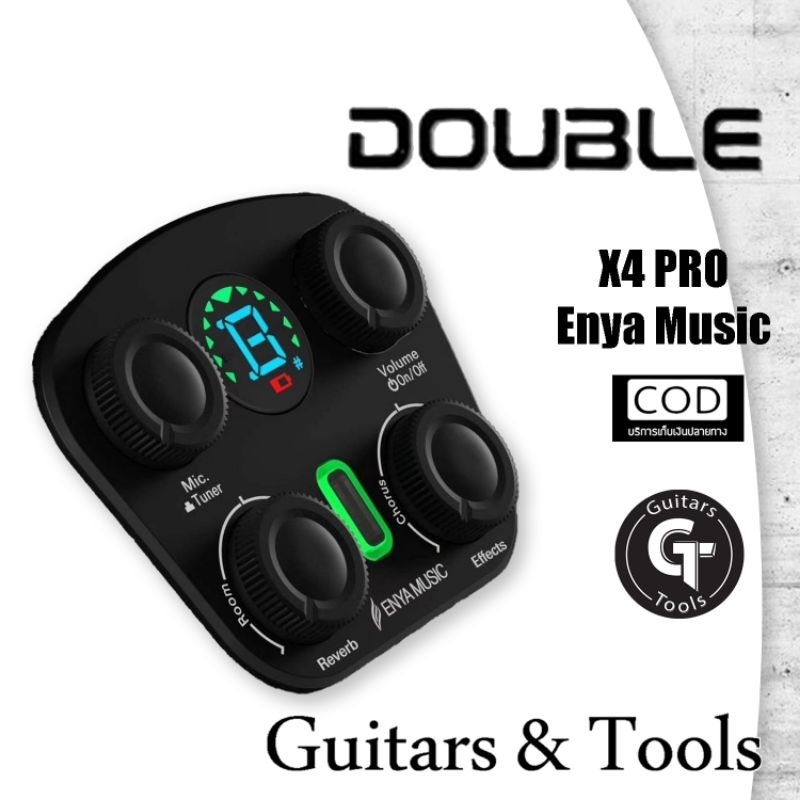 X2 Double X4 PRO enya music | ภาคไฟฟ้า Transacoustic ลำโพงในตัว เอฟเฟคพร้อมเครื่องตั้งสาย 🎉มีเก็บปลา