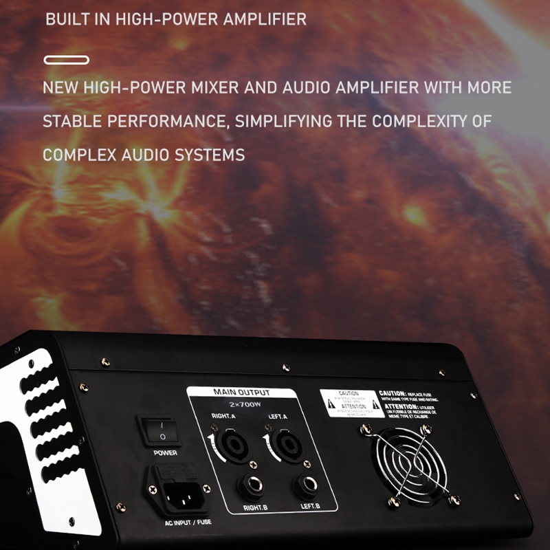 DBX-AUDIO PMX4 MAX+/PMX6 MAX+/PMX8 MAX+ มิกเซอร์, การเชื่อมต่อบลูทูธ/USB, มิกเซอร์พาวเวอร์สเตจ