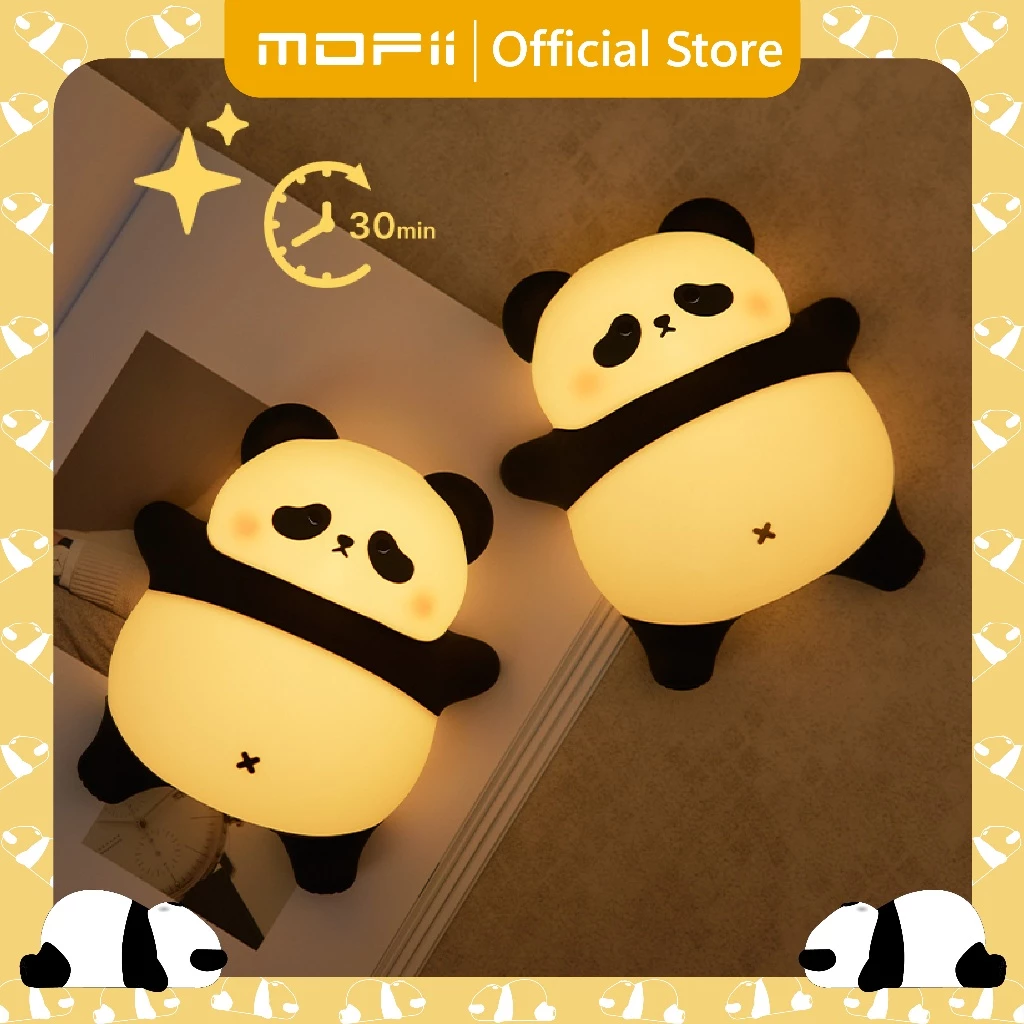[ของแท้ รับประกันศูนย์ไทย]MOFii โคมไฟน่ารัก LYING PANDA แพนด้าน้อยนอนพุงป่อง ปรับระดับแสงตั้งเวลาได้