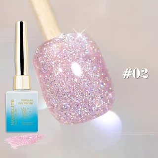 Nawoelite 12 สีเพชรแวววาวเจลยาทาเล็บ 15ml สีเจลยอดนิยมสำหรับร้านทำเล็บจัดส่งที่รวดเร็ว