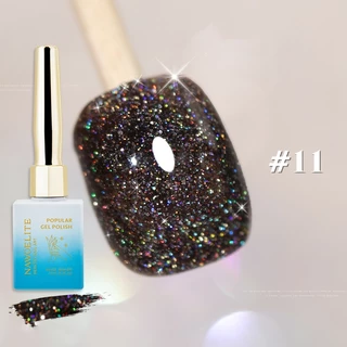 Nawoelite 12 สีเพชรแวววาวเจลยาทาเล็บ 15ml สีเจลยอดนิยมสำหรับร้านทำเล็บจัดส่งที่รวดเร็ว
