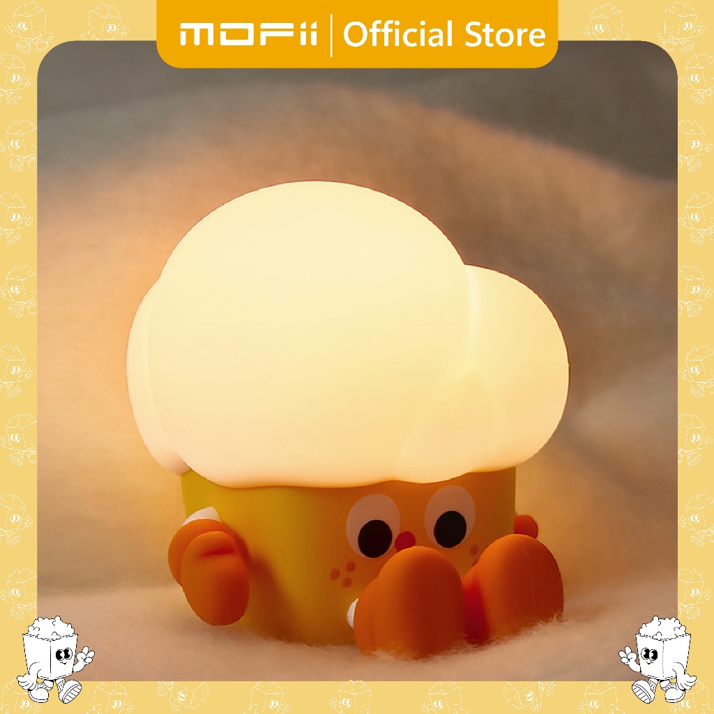 [ของแท้ รับประกันศูนย์ไทย]MOFii โคมไฟน่ารัก POPCORN ป๊อปคอร์นสุดน่ารักกก ปรับระดับแสง ตั้งเวลาได้