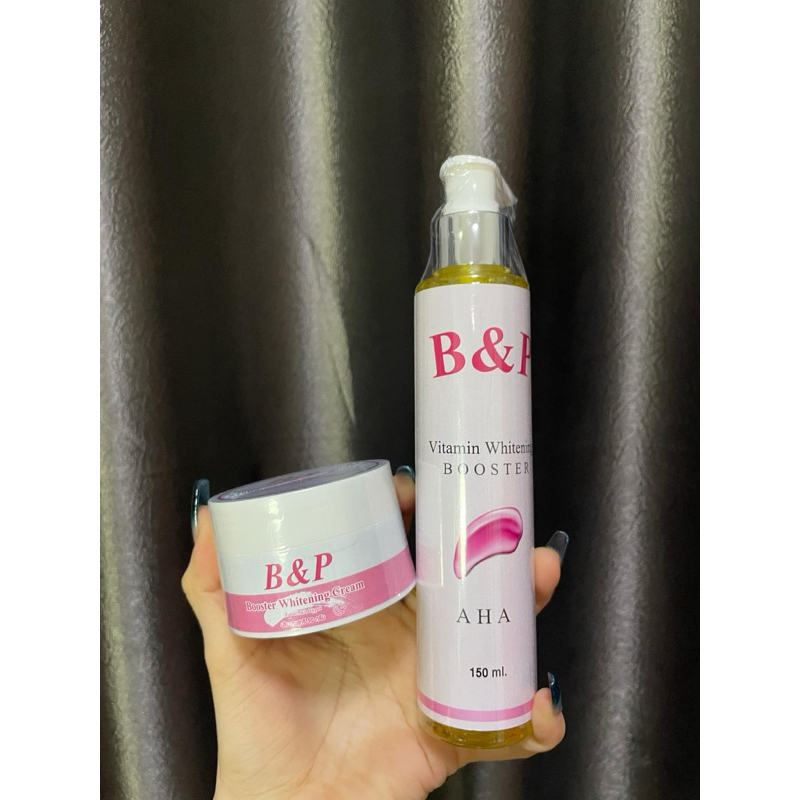เซ็ตหัวเชื้อ B&P โคจิก 50กรัม+โดสAHA ผิวขาวอมชมพู