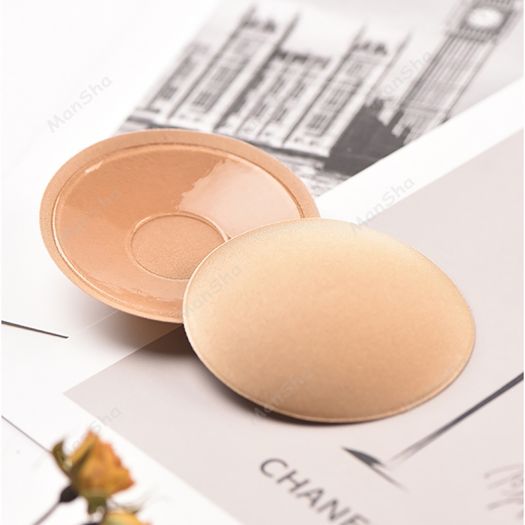 แปะจุกนม แผ่นแปะหัวนม แปะจุก ที่ปิดจุกหัวนม ที่ปิดจุก ซิลิโคนปิดจุกนม ใช้ซ้ําได้ กันน้ำกันเหงื่อ 1คู - รูปที่ 5