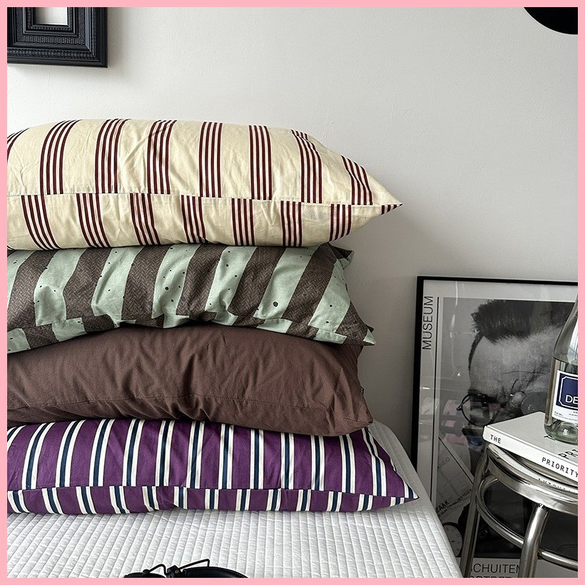 Hot Sale ปลอกหมอน 48*74cm ผ้าฝ้าย 100% นิ่มมาก ลาย The Meradege 800TC คุณภาพสูง