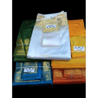 ผ้า สาหรี นำเข้าจากอินเดีย ยาวประมาณ5.5เมตร แถมผ้าชิ้นเล็กอี…