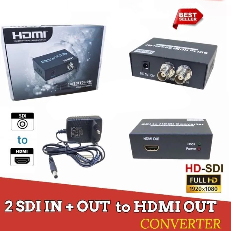 ส่งจากไทย SDI to HDMI Converter เข้า SDI ออก HDMI/SDI 3G-SDI