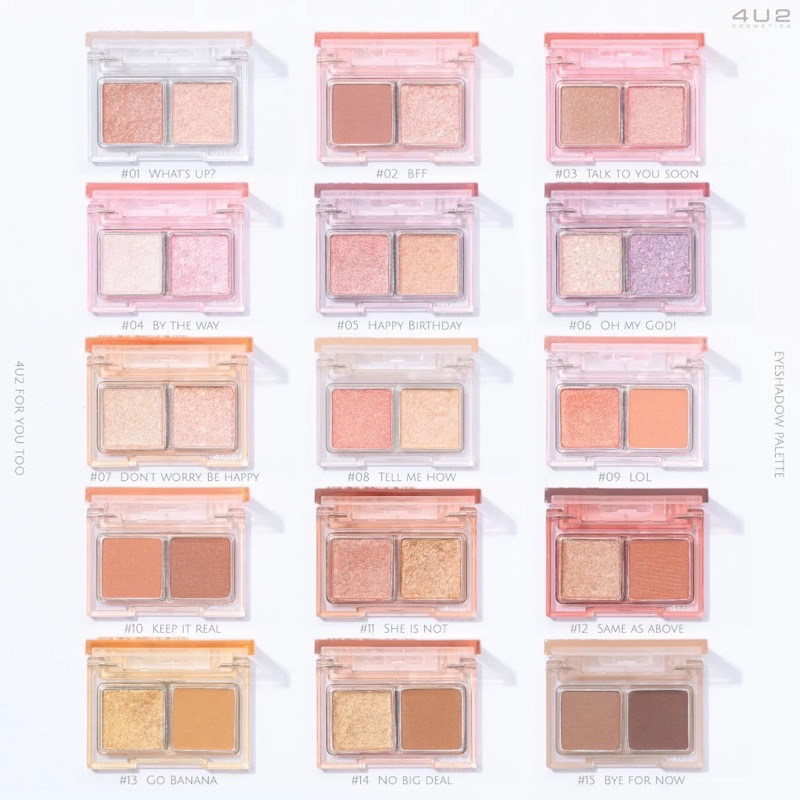 4U2 FOR YOU TOO EYESHADOW - ฟอร์ยูทู อายแชโดว์